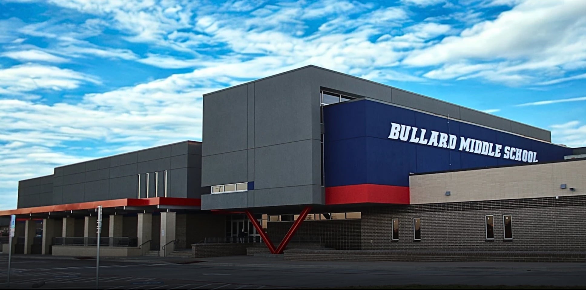 Exterior of the new Bullard Middle School campus